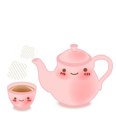 Teapot set clipart