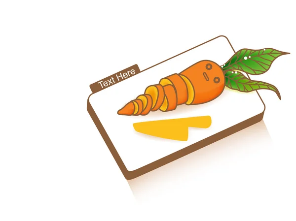 Чоп Чоп морква — стоковий вектор