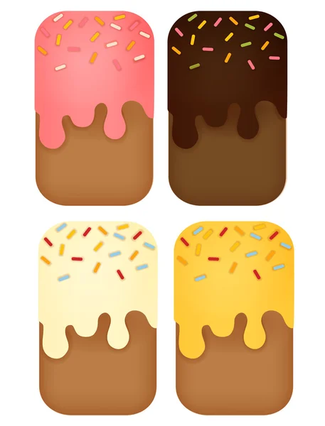 Fondo de postre — Vector de stock