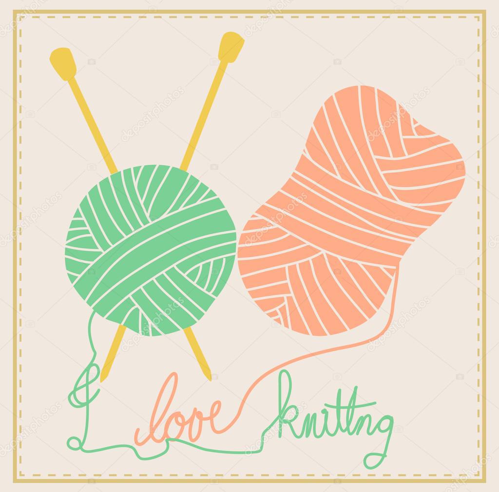 Cute Knitting Stock Vector by ©anpannan 28377281