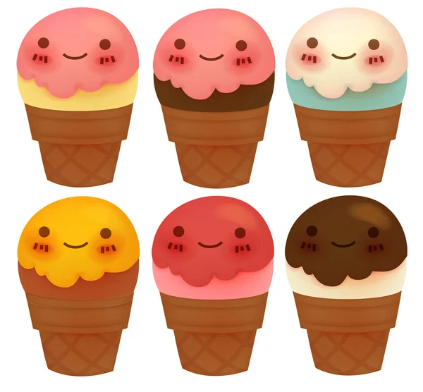 Lovely Ice Cream Collection — Stock Vector