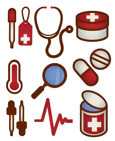 Icono médico y de atención médica — Vector de stock