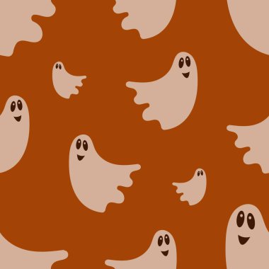 Arka planda cadılar bayramı perili deseni