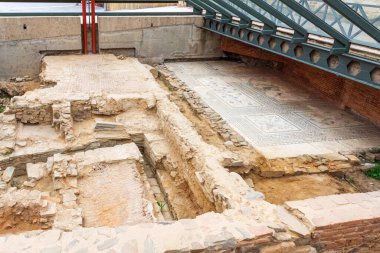 Roman ruins in Astorga, Leon, Castilla y Leon, Spain