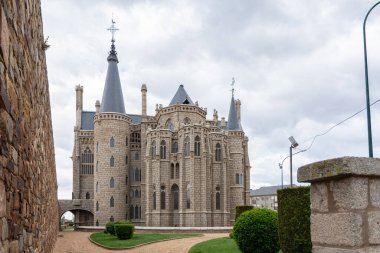 Episcopal Palace of Astorga (Work of Gaudi). City on the Camino de Santiago. Leon, Castile and Leon, Spain