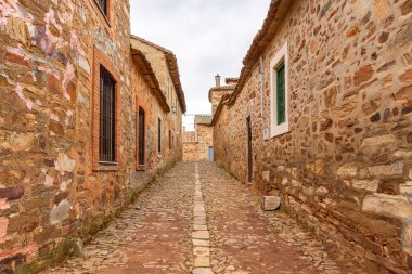 Castrillo de los Polvazares. Medieval town in Spain. Province of Leon, Castile and Leon