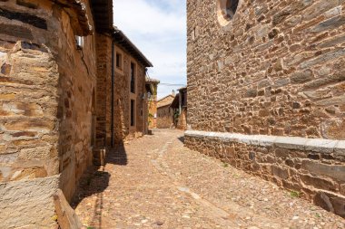 Castrillo de los Polvazares. Medieval town in Spain. Province of Leon, Castile and Leon