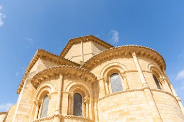 Fromista, Palencia 'daki San Martin de Tours Roma Kilisesi, Castilla y Leon, İspanya