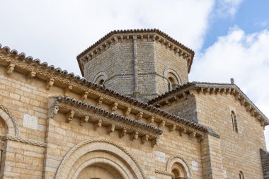 Fromista, Palencia 'daki San Martin de Tours Roma Kilisesi, Castilla y Leon, İspanya