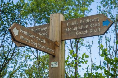 11.06.2022 Silverdale, Lancashire, UK.Warton Crag, İngiltere 'nin Lancashire eyaletinin kuzeybatısında yer alan bir kireçtaşı tepe. Lancaster bölgesinde, Warton köyünün kuzey batısında yer alır..