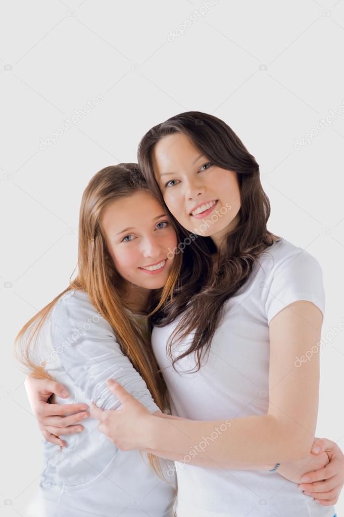 Two girls hugging — Stock Photo © ANNA_MURASHOVA #28584833