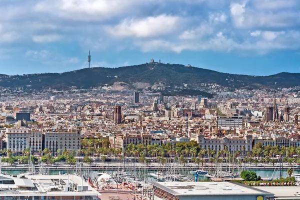 Barcelona panoramautsikt — Stockfoto