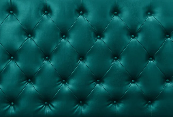 Blå soffa läder bakgrund — Stockfoto