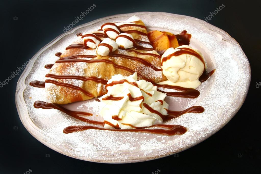 crepes and ice cream