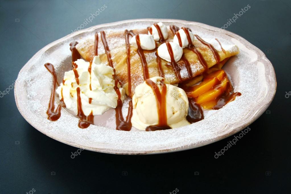 crepes and ice cream