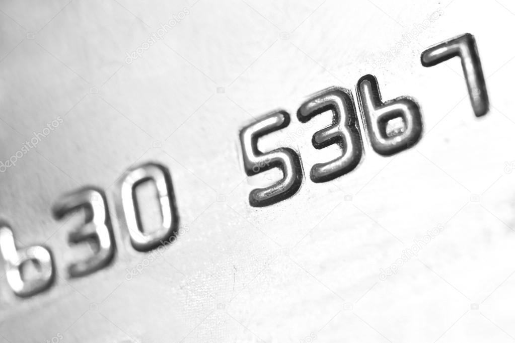 number on credit card, bcakground