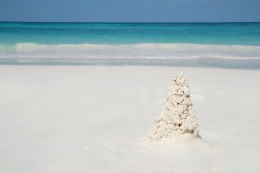 Sand stack on beach, Tachai island, Similan island group, Phang clipart