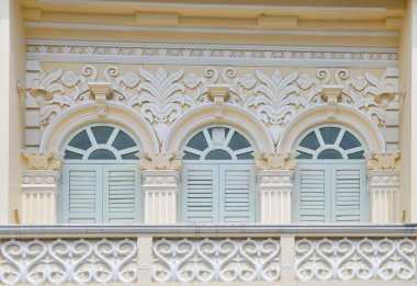 Vintage pencereyi duvar