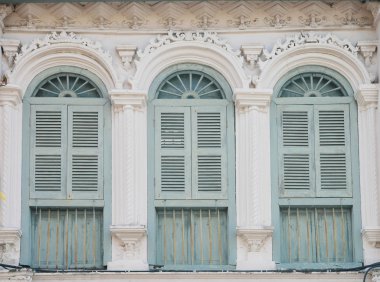 Vintage pencereyi duvar