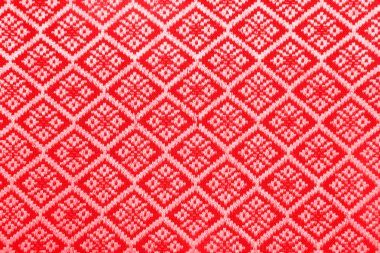 Red diamond pattern fabric clipart