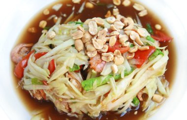 Baharatlı papaya salatası, Tayland gıda