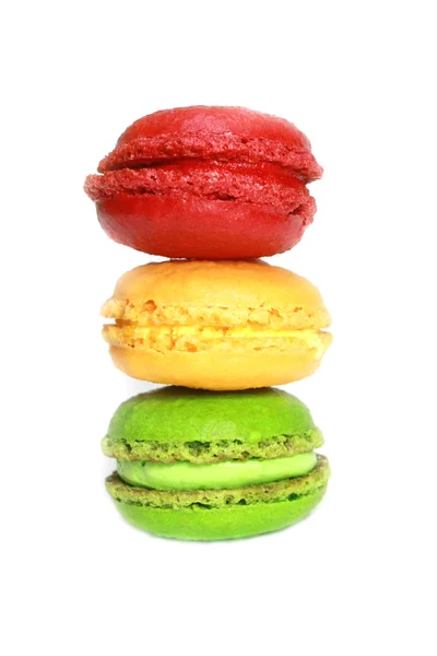 Colorful macaroons isolated — Stock Photo, Image