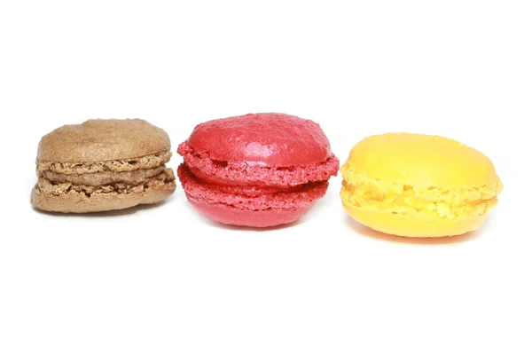 Colorful macaroons isolated — Stock Photo, Image