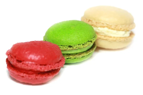 Macaroons coloridos isolados — Fotografia de Stock