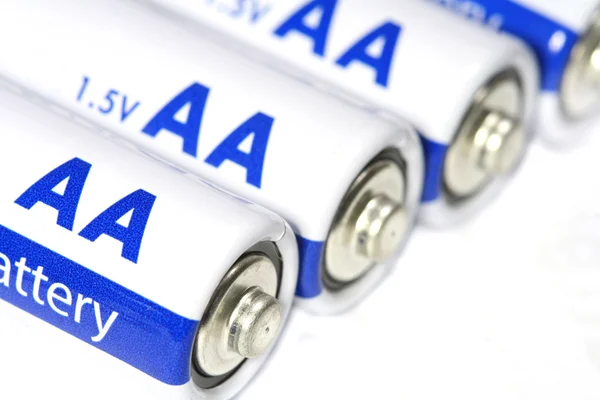 Mehrere aa-Batterien — Stockfoto