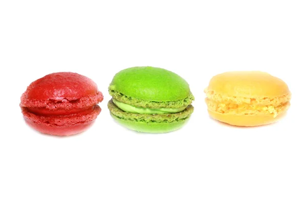 Colorful macaroons isolated — Stock Photo, Image