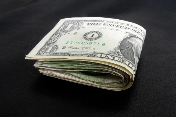 Jeden dolar bill krát — Stock fotografie