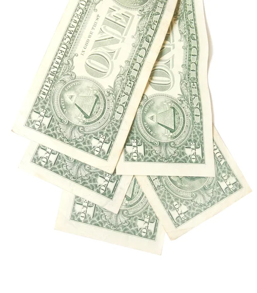Pyramid, one dollar bills background — Stock Photo, Image