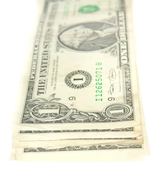One dollar bills stack — Stock Photo, Image