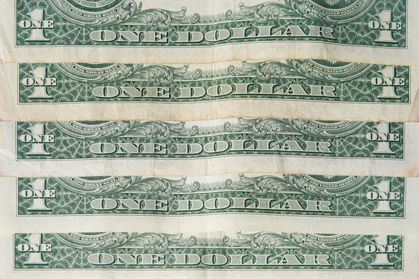 Back of one dollar bills background — Stock Photo, Image