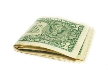 katlanmış bize dolar faturaları izole
