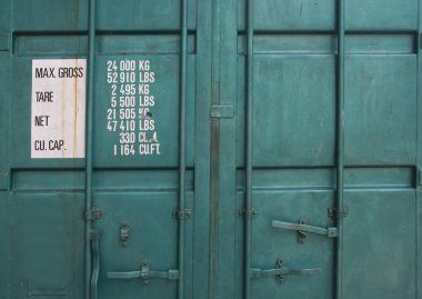 Kargo konteyner kutu arka kapı