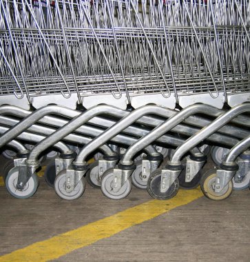 alışveriş arabaları arka tekerlek