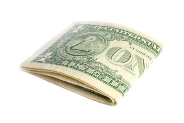 katlanmış bize dolar faturaları izole