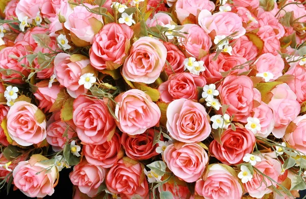 Pink Fabric Rose — Stock Photo, Image