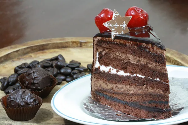 Torta al cioccolato — Foto Stock