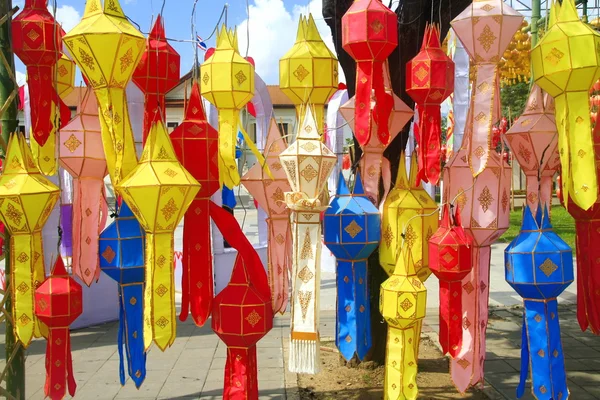 Lámparas de papel Chiang Mai, Tailandia — Foto de Stock