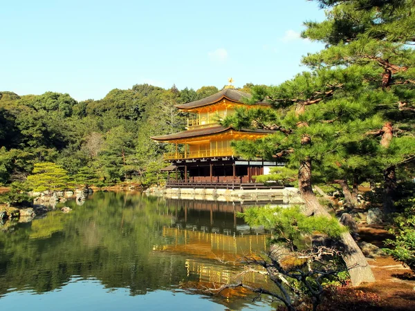 Kinkakuji chrám, Japonsko — Stock fotografie