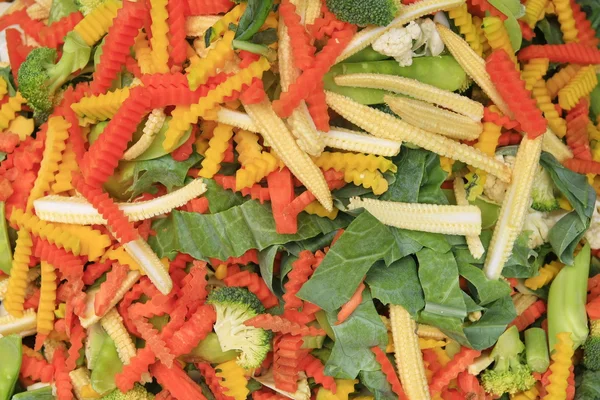 Variety vegetable slice background — Stock Photo, Image
