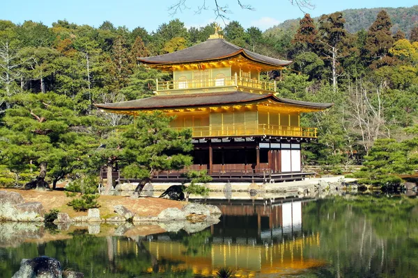 Kinkakuji chrám, Japonsko — Stock fotografie