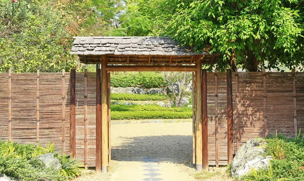 Japan wood gate — Stock Photo, Image