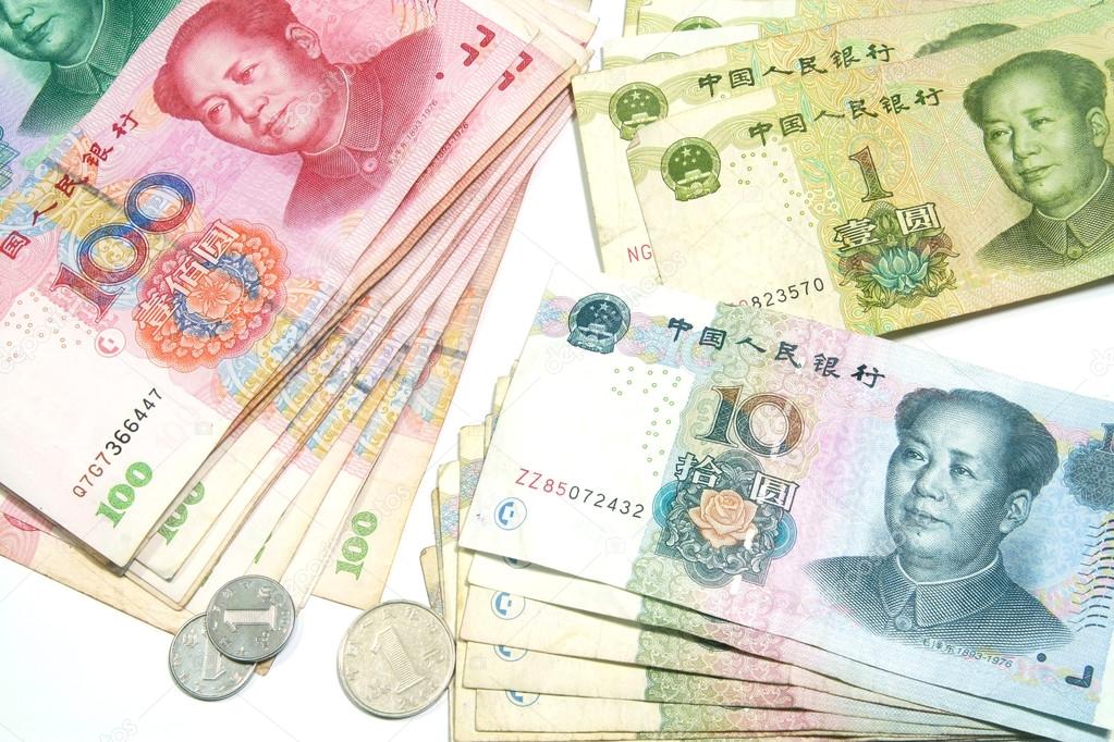 Yuan, China money background