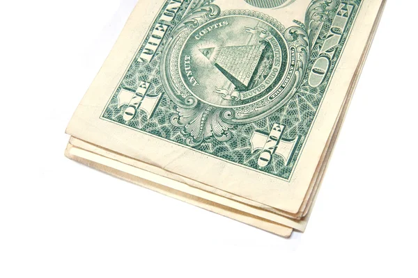 Pilha de notas de dólar — Fotografia de Stock