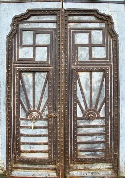 Vintage metal door — Stock Photo, Image