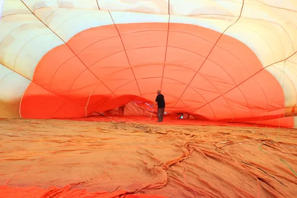 Inside a hot air balloon — Stock Photo, Image