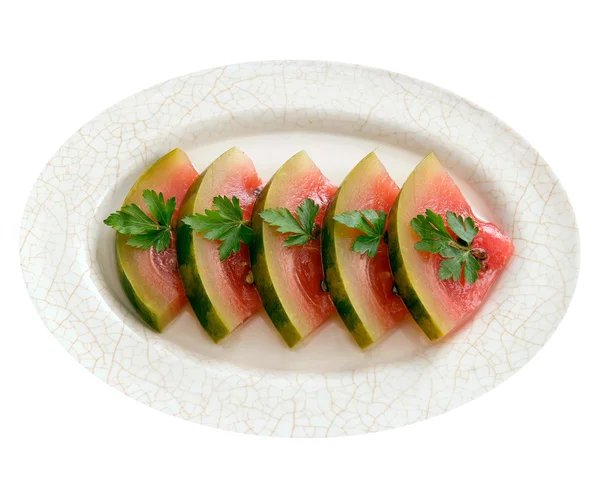 Inlagda vattenmelon — Stockfoto